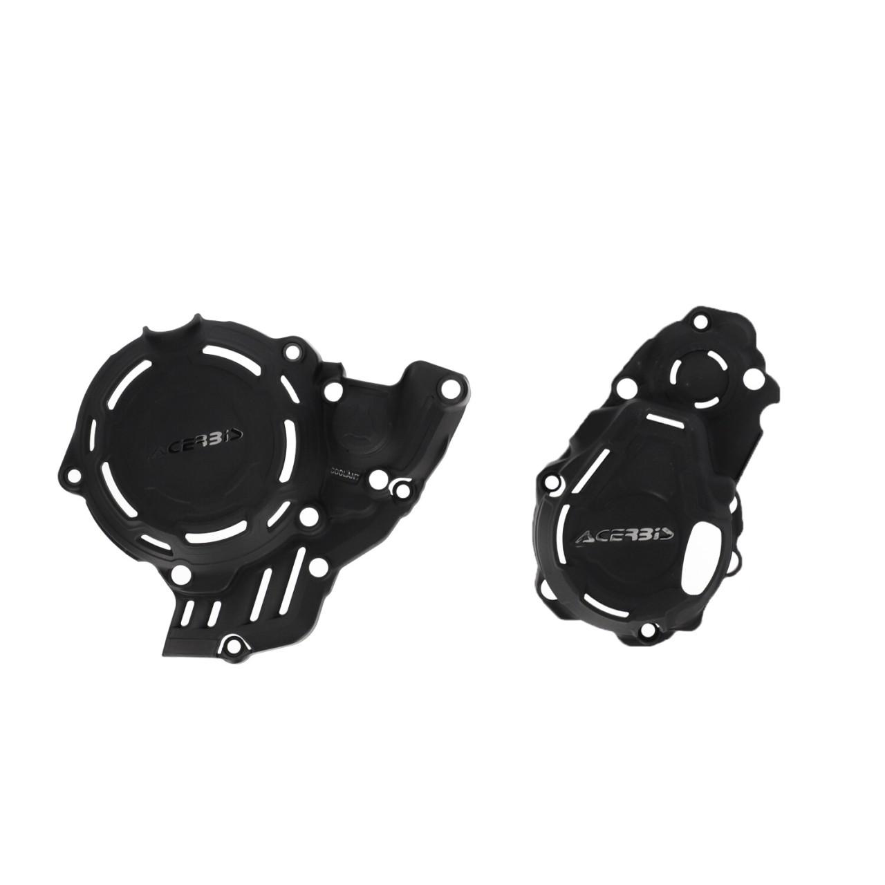 Acerbis Black X-Power Engine Cover Kit - Ktm Sxf 250/350 2023-2025