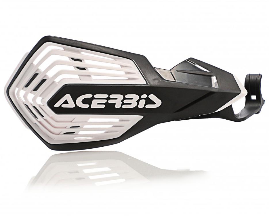 0024659.315 - Acerbis K-Future Hand Guards - Yamaha YZ 125/250 2015-2025, YZF 250/450 2009-2025 - Black/ White