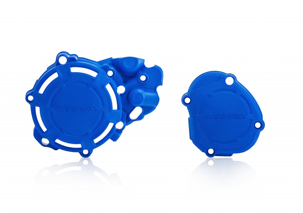 Acerbis X-Power Engine Covers Kit - Yamaha YZ125 2005-2025 - Blue