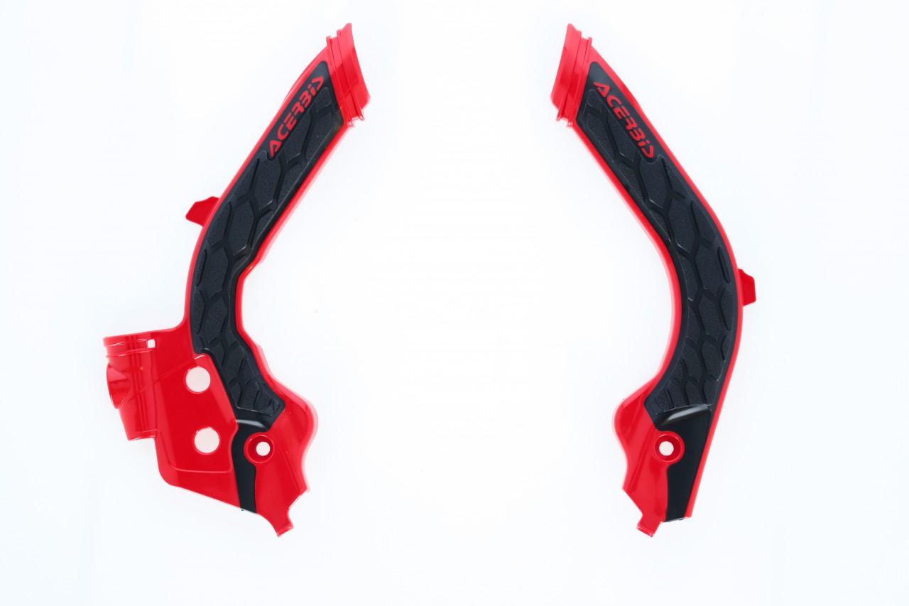 0023600.349 - Acerbis X-Grip Frame Guards - Gas Gas EC 250/300 2021-23 - Red/Black
