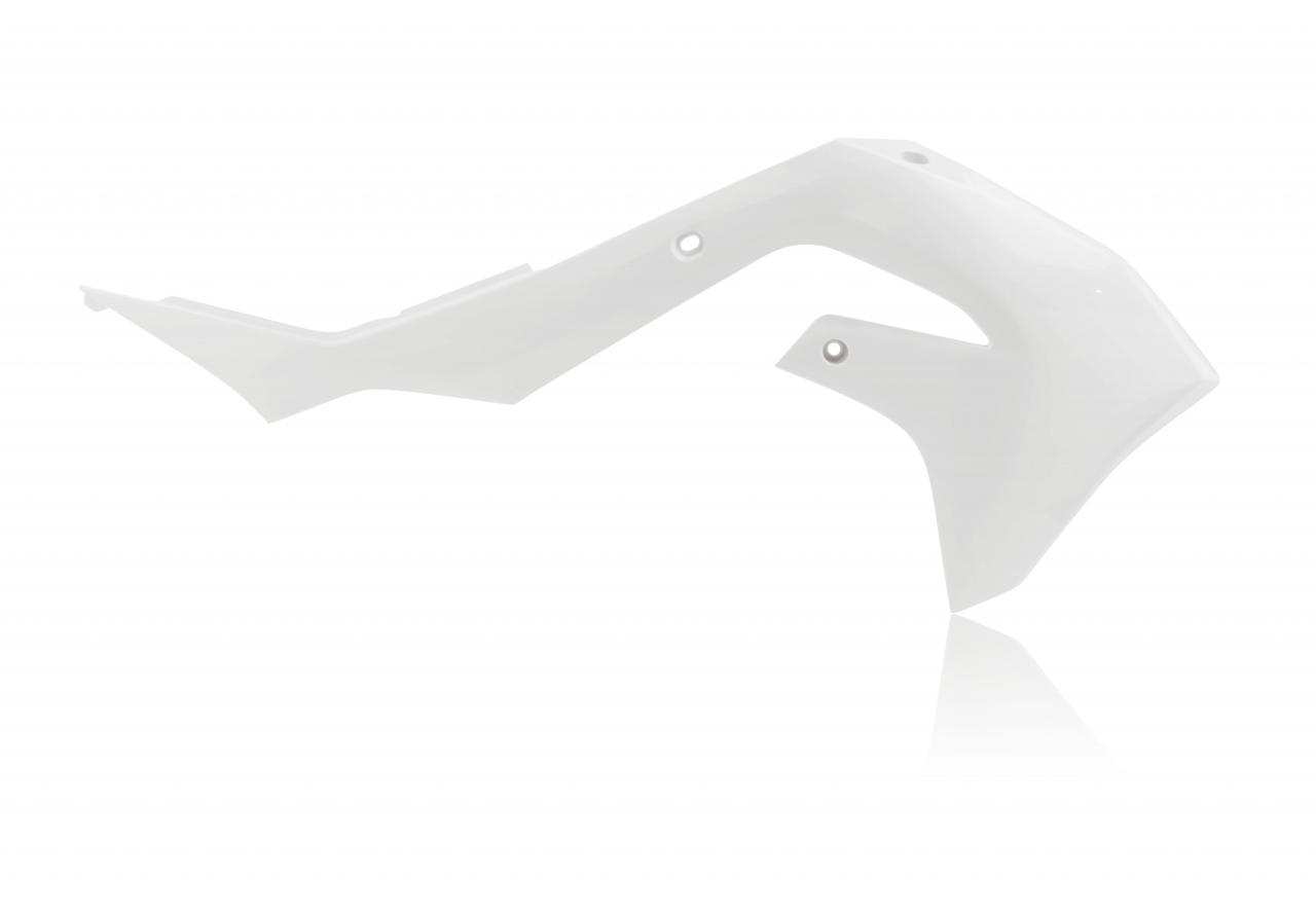 Acerbis White 0023650.030 - Radiator Scoops - Kawasaki Kxf250 2021-2024, Kxf450 2019-2023