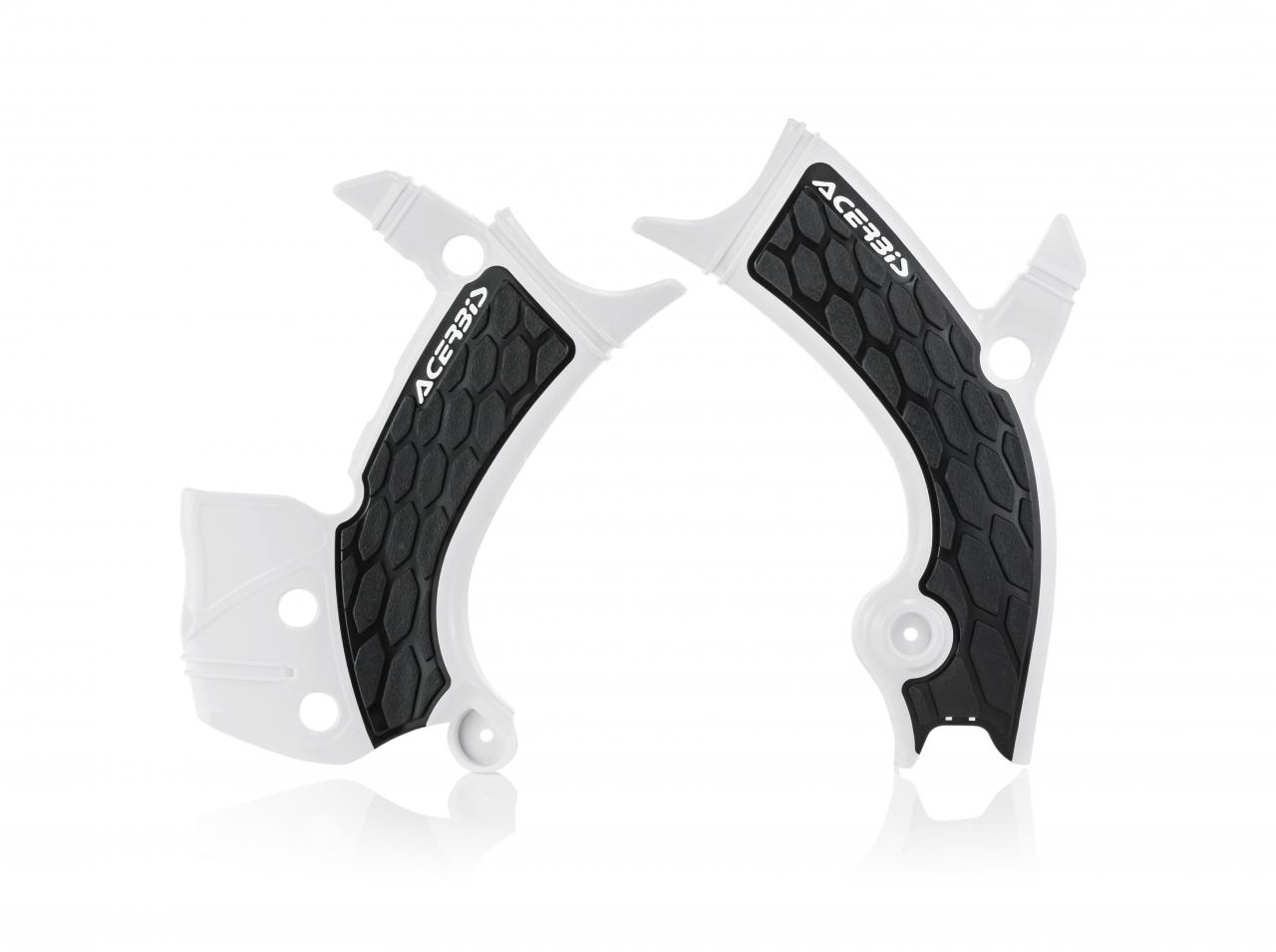 Acerbis White 0023093.030 - X-Grip Frame Guards - Yamaha Yzf250 2019-23, Yzf450 2018-22