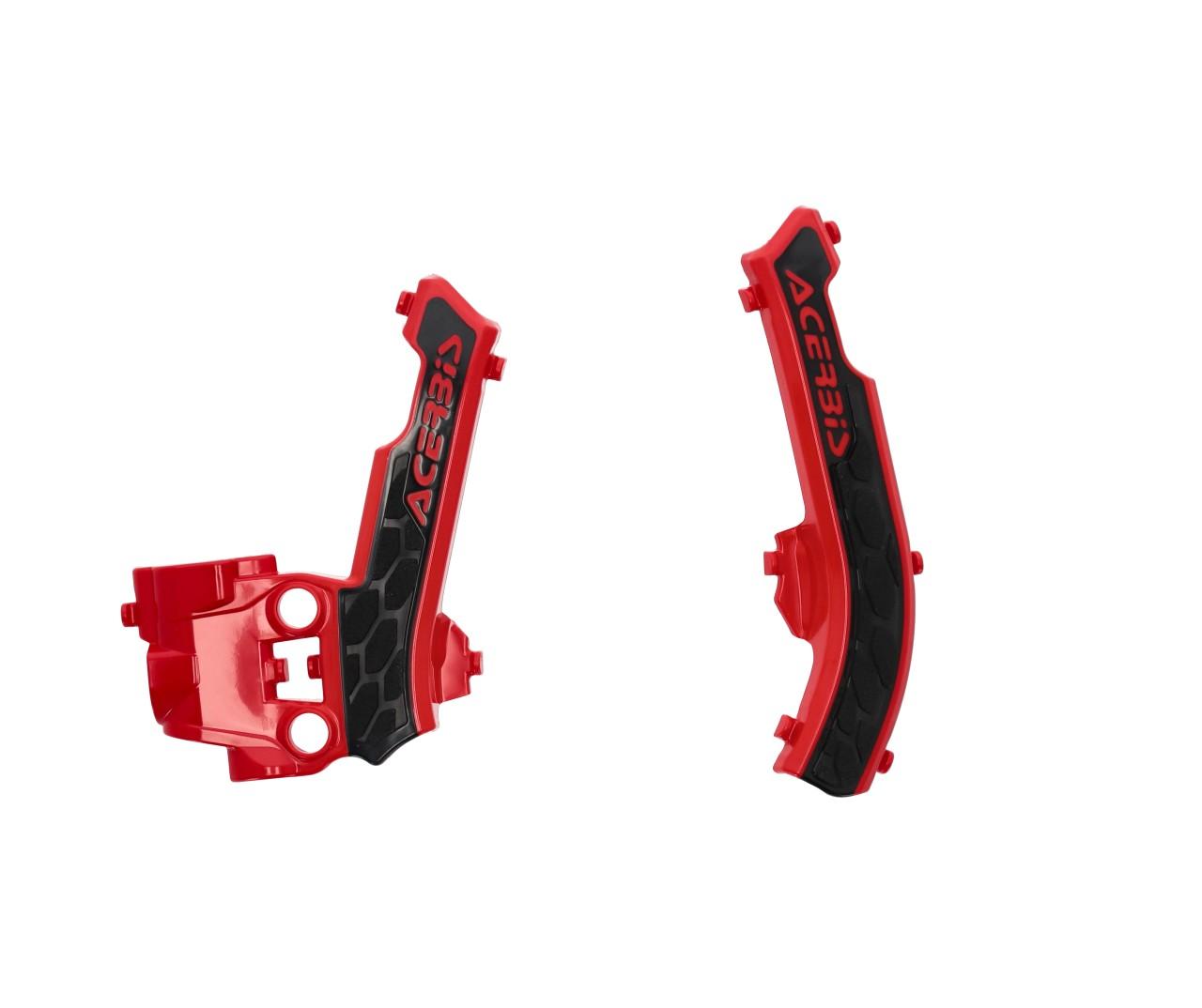 Acerbis Red/Black 0025333.349 - X-Grip Frame Guards - Gas Gas Mc50 2021-23, Mc-E 5 2021-2024