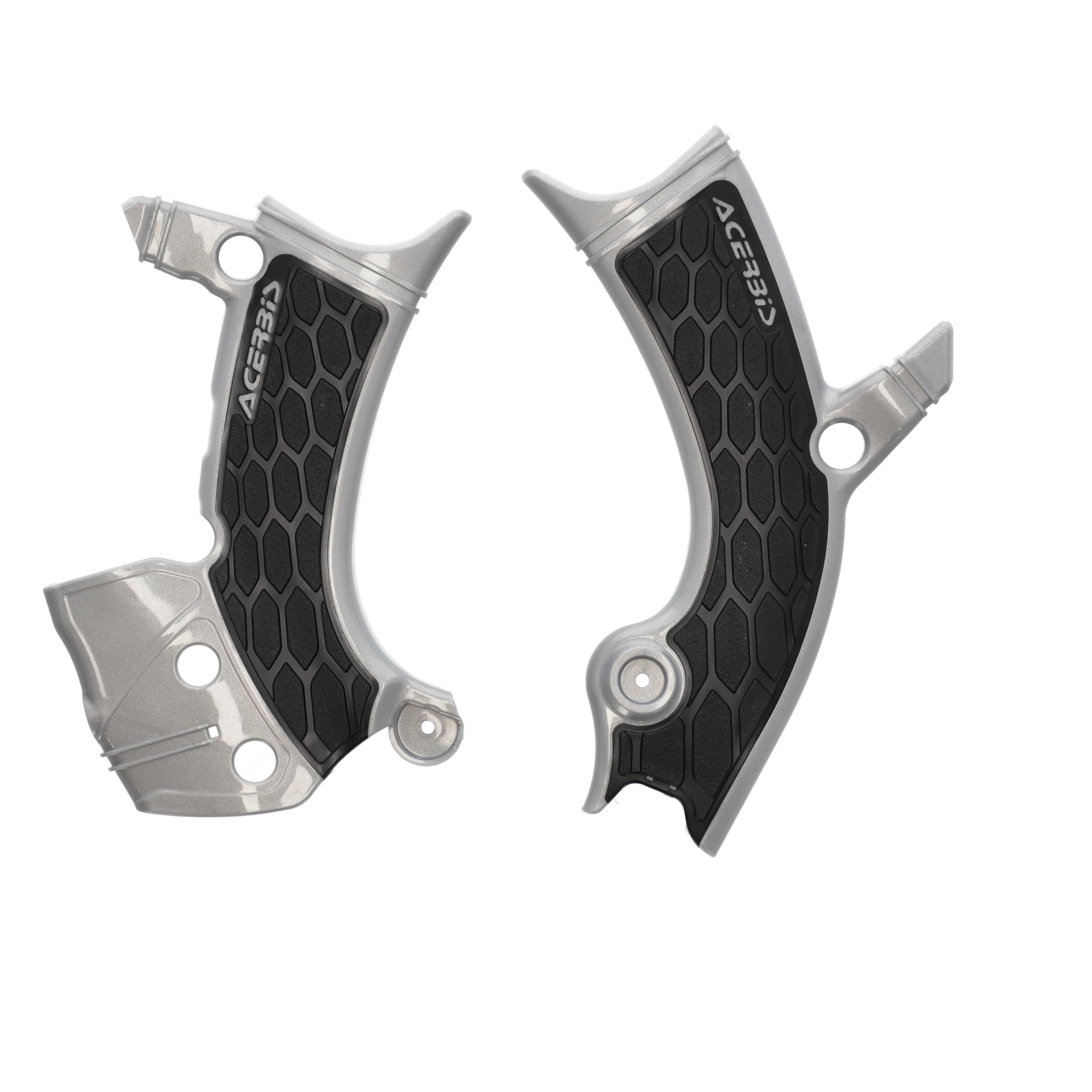 Acerbis Grey/Black 0025708.293 - X-Grip Frame Guards - Yamaha Yzf250 2024-2025, Yzf450 2023-2025