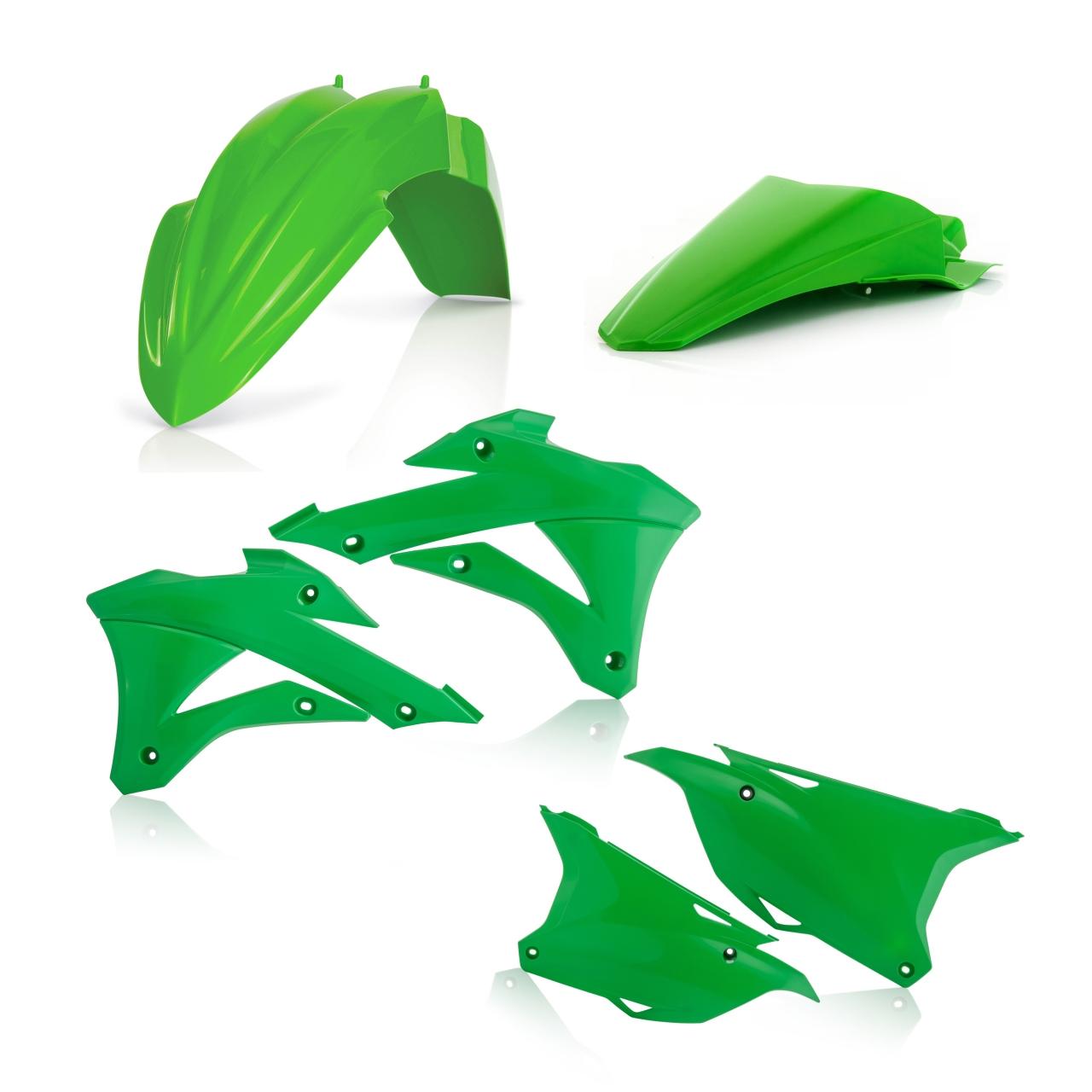 0017246.130 - Acerbis Standard Plastics Kit - Kawasaki KX85 2014-21 - Green