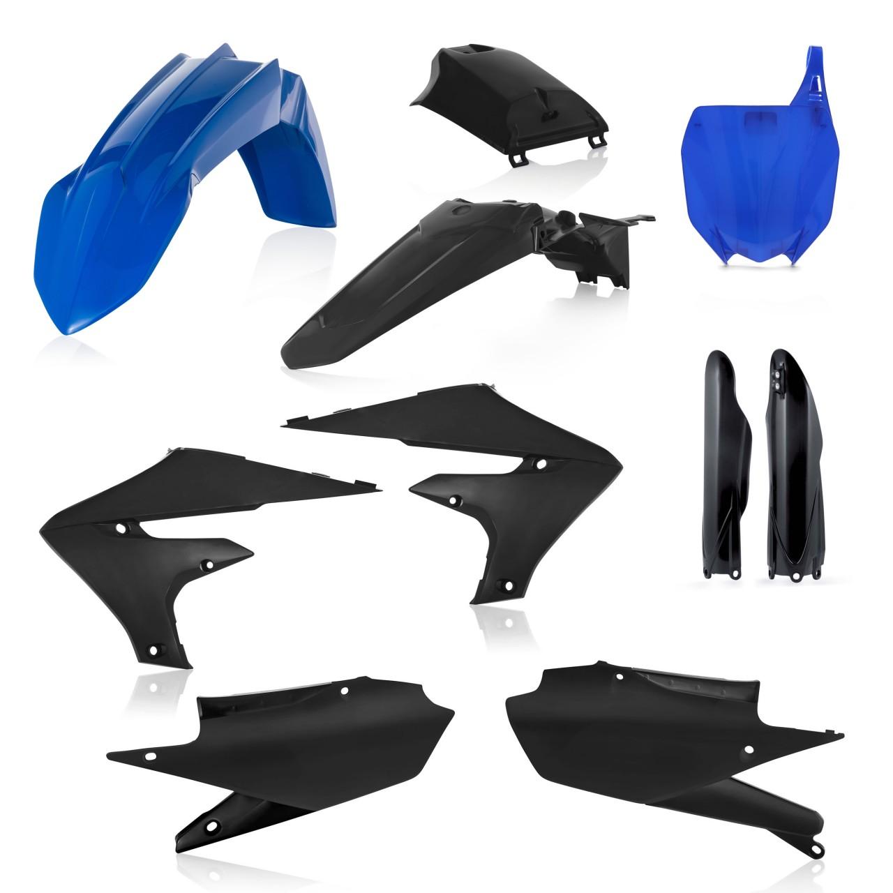 0023631.316 - Acerbis Full Plastics Kit - Yamaha YZF250 2019-2023, YZF450 2018-2022 - Black/ Blue