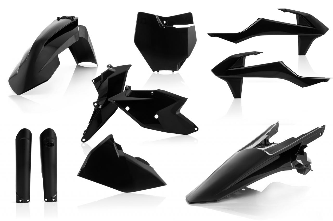 Acerbis Black 0021741.090 - Full Plastics Kit - Ktm Sx 125/150 2016-18, Sx250 2017-18, Sxf 250-450 2016-18