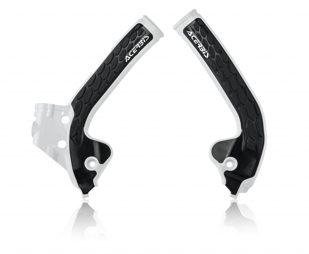 Acerbis White 0022893.030 - X-Grip Frame Guards - Ktm Sx85 2019-2024, Husqvarna Tc85 2018-2024