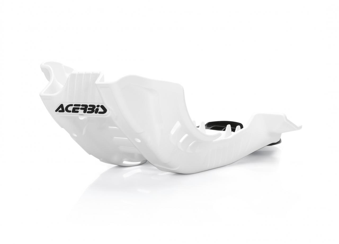 0024023.237 - Acerbis Skid Plate - Husqvarna FE 250/350 2020-23, Gas Gas EC 250/350F 2021-23 - White/ Black