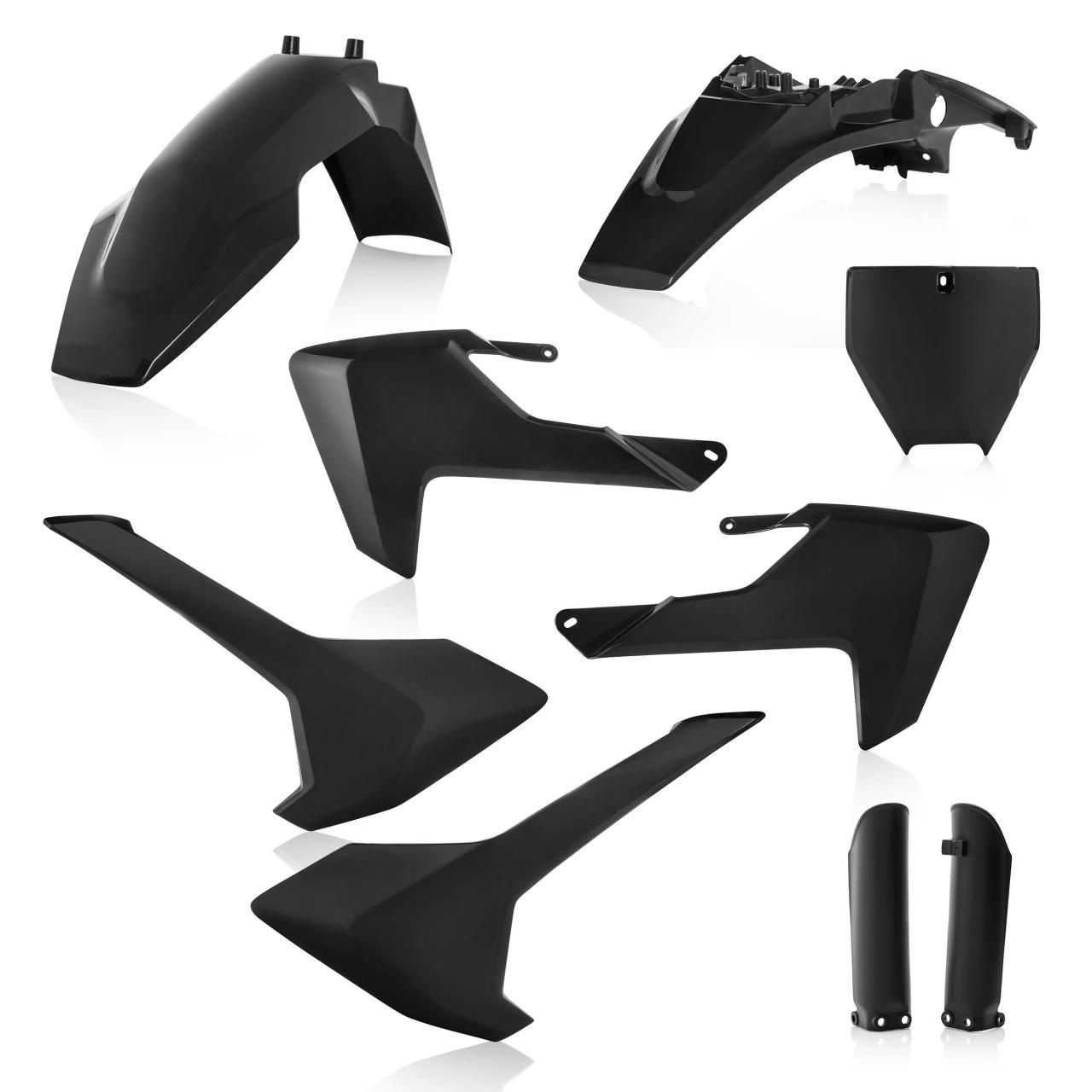 0023538.090 - Acerbis Full Plastics Kit - Husqvarna TC65 2017-23 - Black