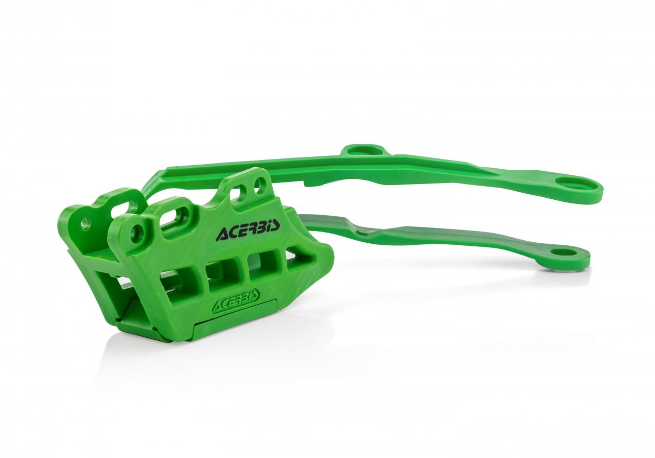Acerbis Green Chain Guide & Slider Kit - Kawasaki Kxf250 2021-23, Kxf450 2019-23