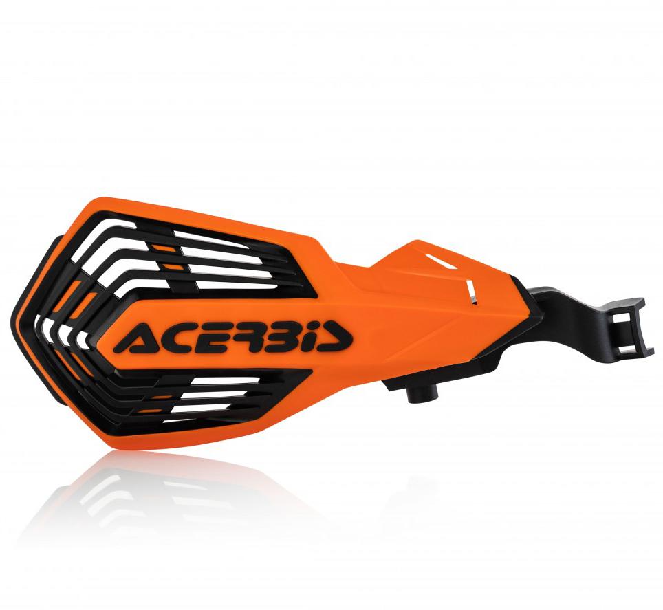 Acerbis Orange/Black 0024297.209 - K-Future Hand Guards For Ktm Sx250 & Sxf 2014-23, Xc-F 2019-23