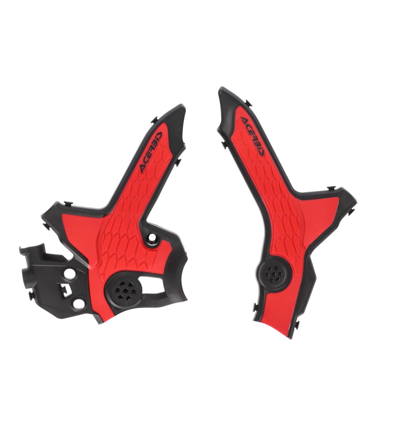 Acerbis Black/Red 0025127.323 - X-Grip Frame Guards - Honda Crf300l 2021-2024
