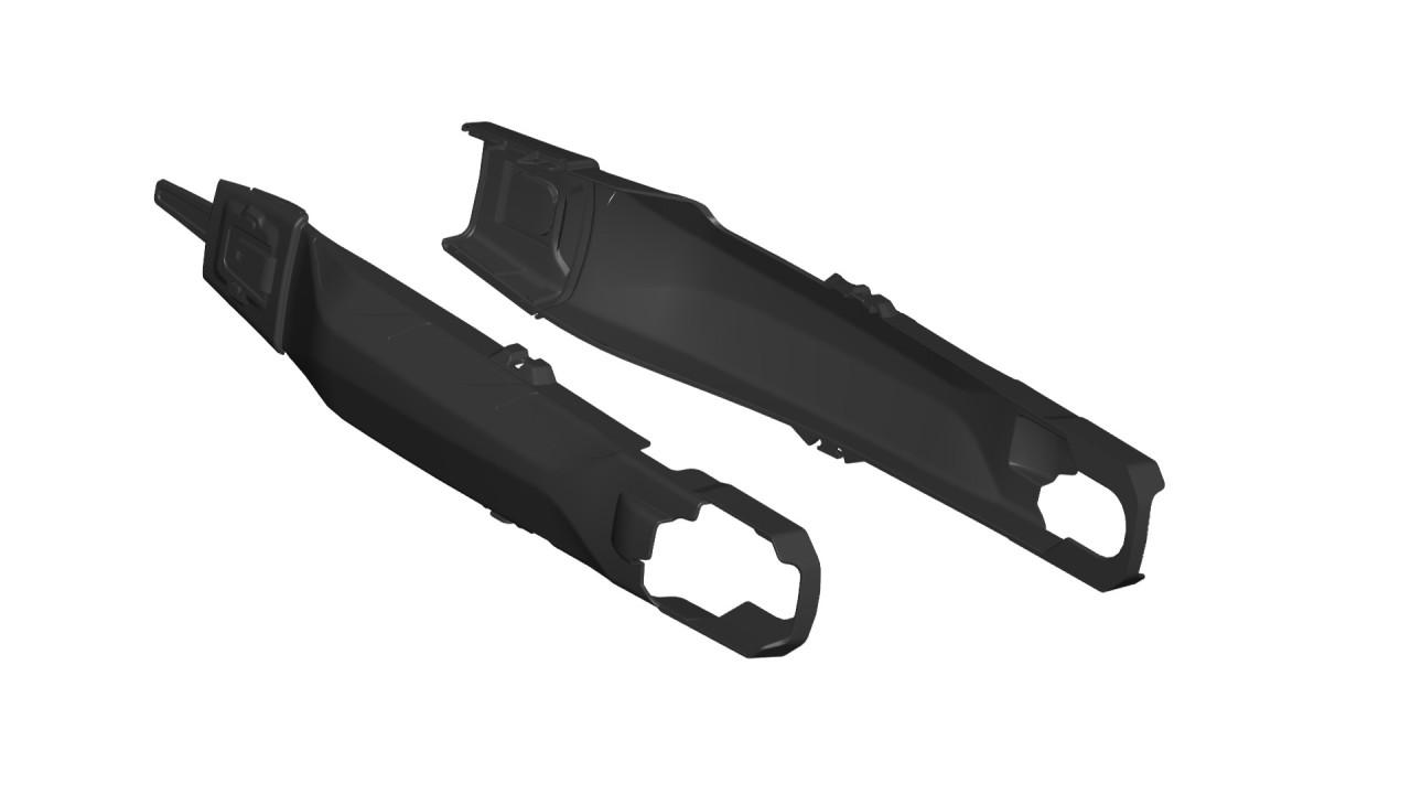 Acerbis Black 0025145.090 - Tekmagnet Swing Arm Protectors - Yamaha Tenere 700 2019-2024