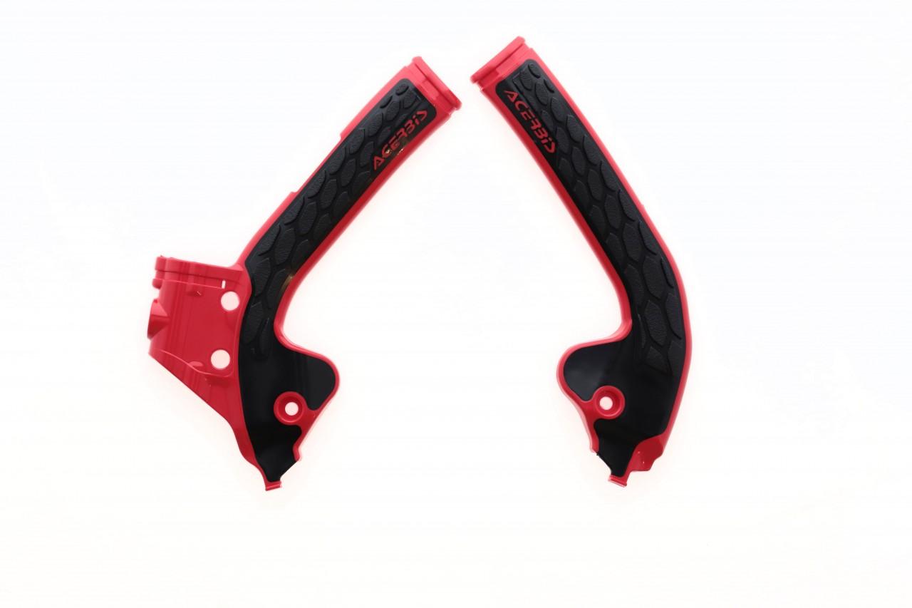 Acerbis Red/Black 0022893.349 - X-Grip Frame Guards - Gas Gas Mc85 2021-23