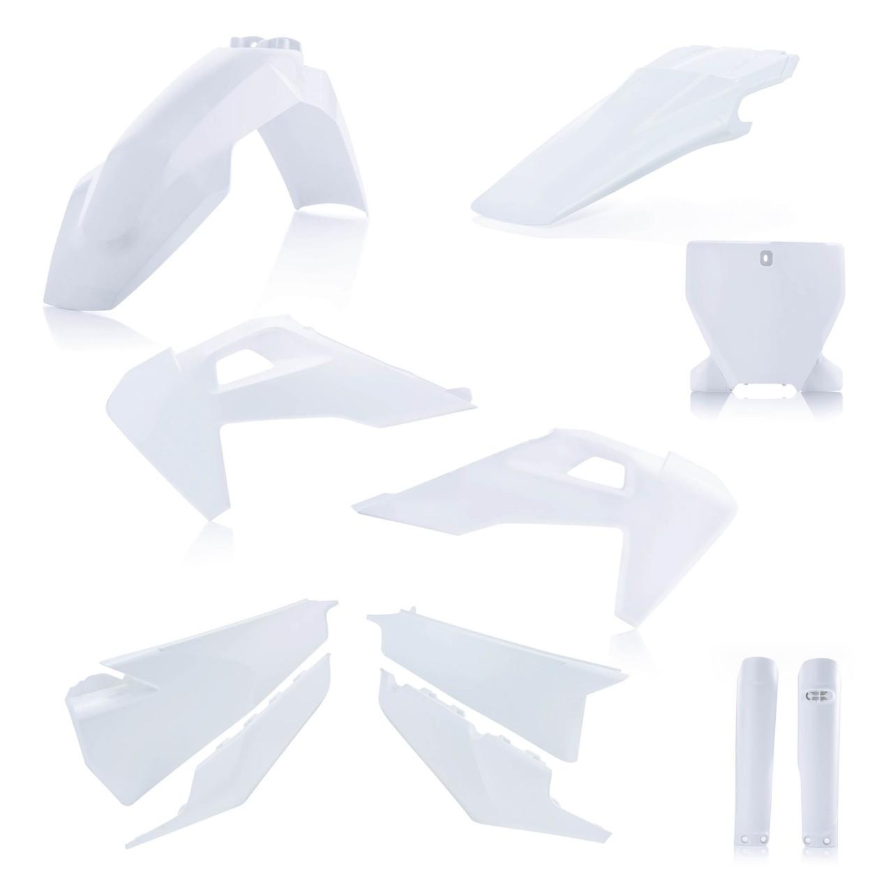 Acerbis White 2 0023481.031 - Full Plastics Kit - Husqvarna Fc250/350 & Tc125/250 2019-22 - Off White