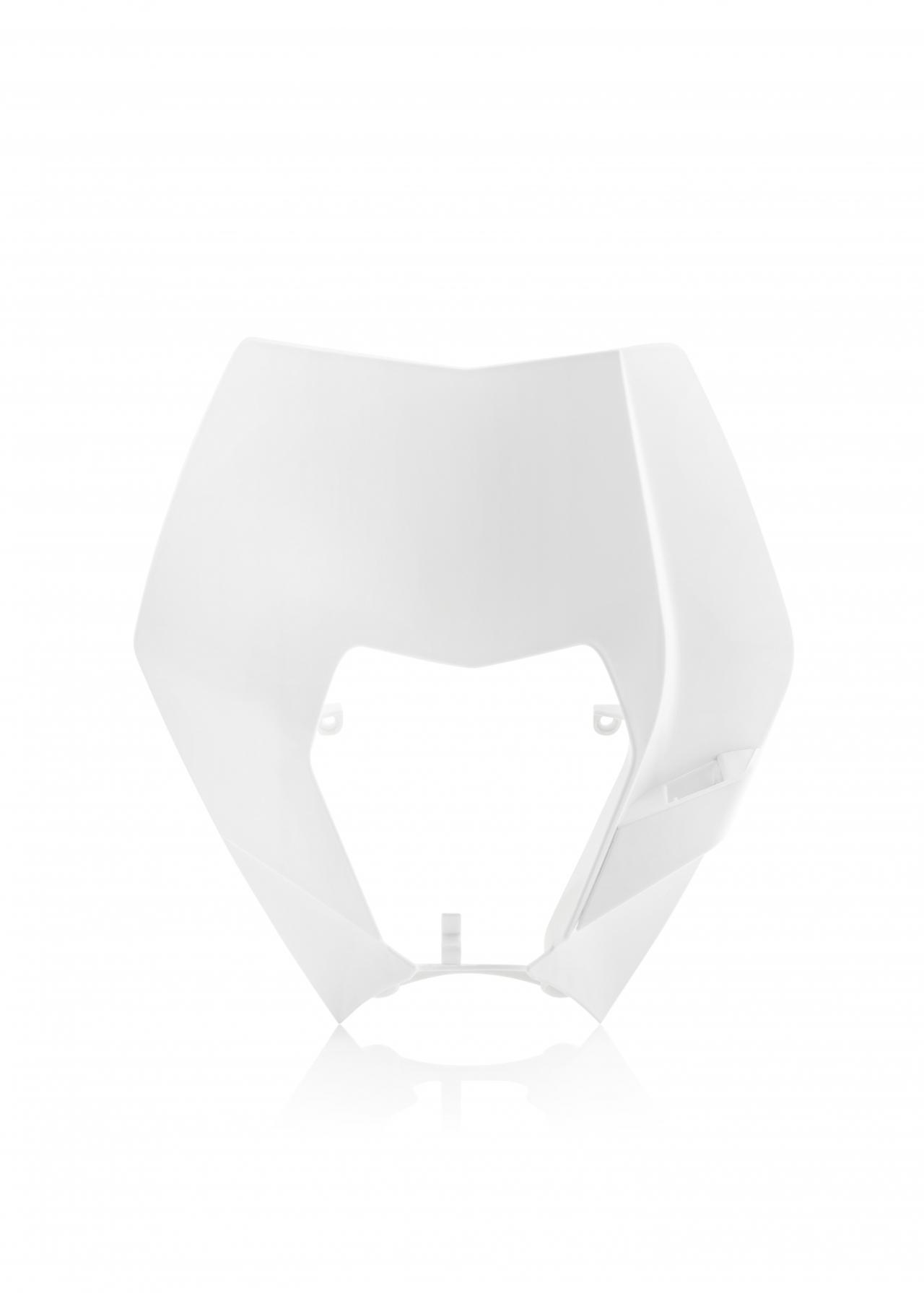 Acerbis White Headlight Surround - Ktm Exc 125/200/250/300 & Exc-F 250/350/400/450/500 2008-13