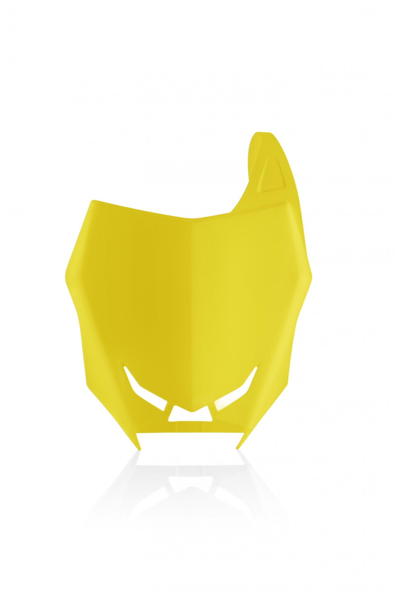 Acerbis Yellow 0023059.060 - Front Number Board - Suzuki Rmz250 2019-2025, Rmz450 2018-2025