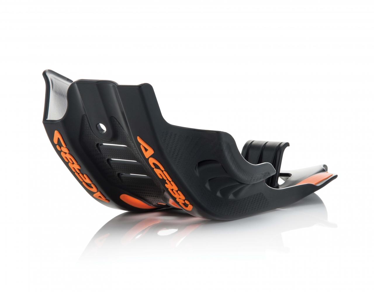 0021755.090 - Acerbis Skid Plate - KTM SXF450 2016-18, Husqvarna FC450 2016-18, FE 450/501 2017-19 - Black/ Orange