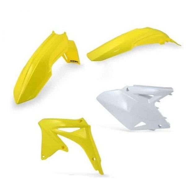 0010292.553 - Acerbis Standard Plastics Kit - Suzuki RMZ450 2007 - OEM (Yellow/White)