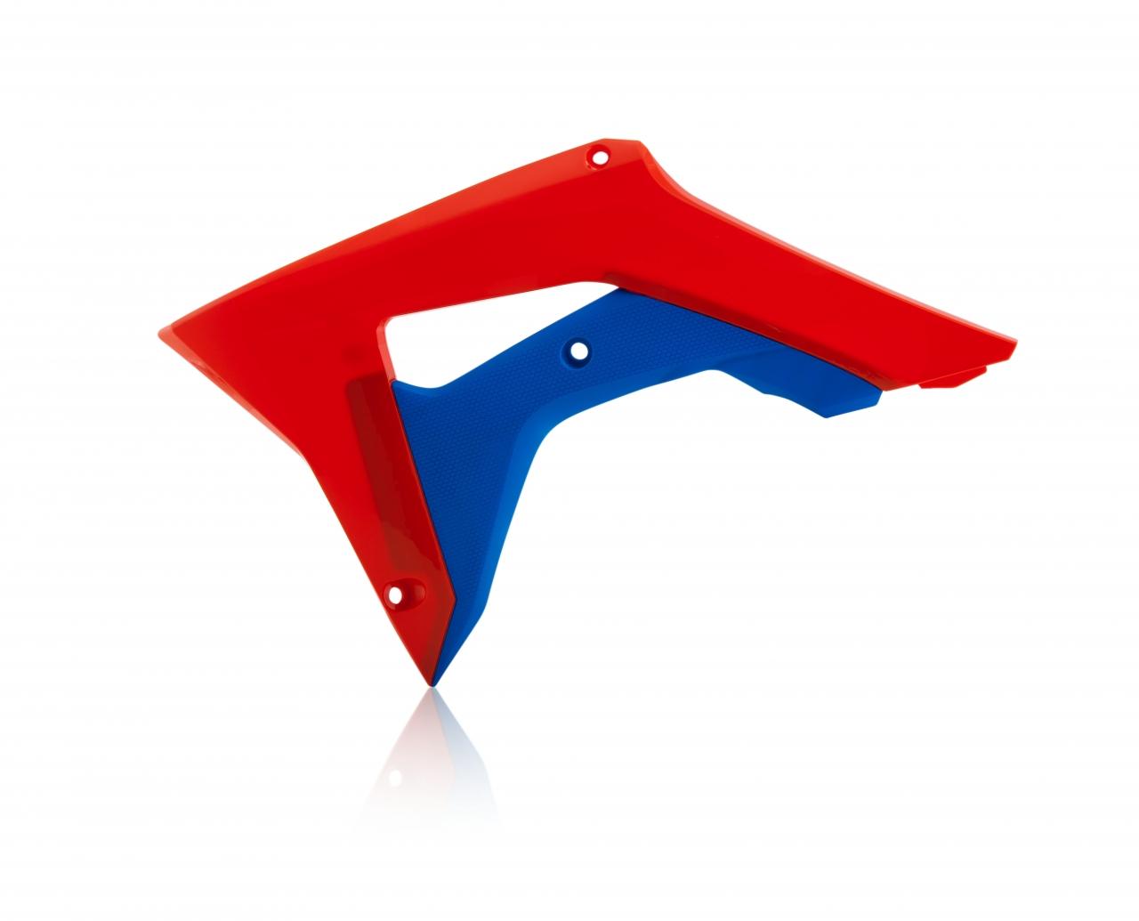 Acerbis Red/Blue 0022381.344 - Radiator Scoops - Honda Crf250r 2018-21, Crf450r 2017-20