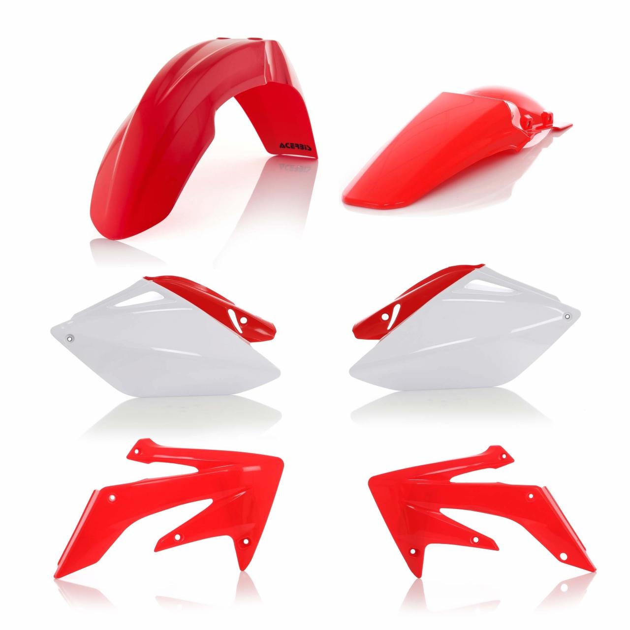 Acerbis Oem 0009177.553 - Standard Plastics Kit - Honda Crf250r 2006-09 - (Red/White)