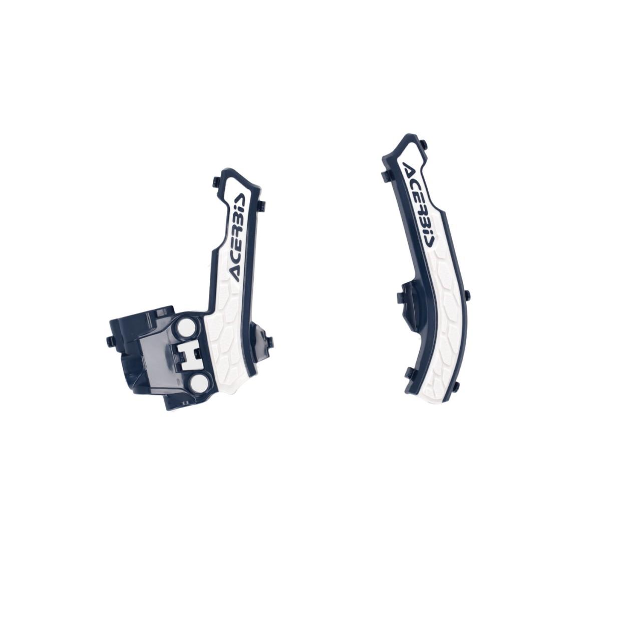 0025333.245 - Acerbis X-Grip Frame Guards - Husqvarna TC50 2016-2023 - Blue/White