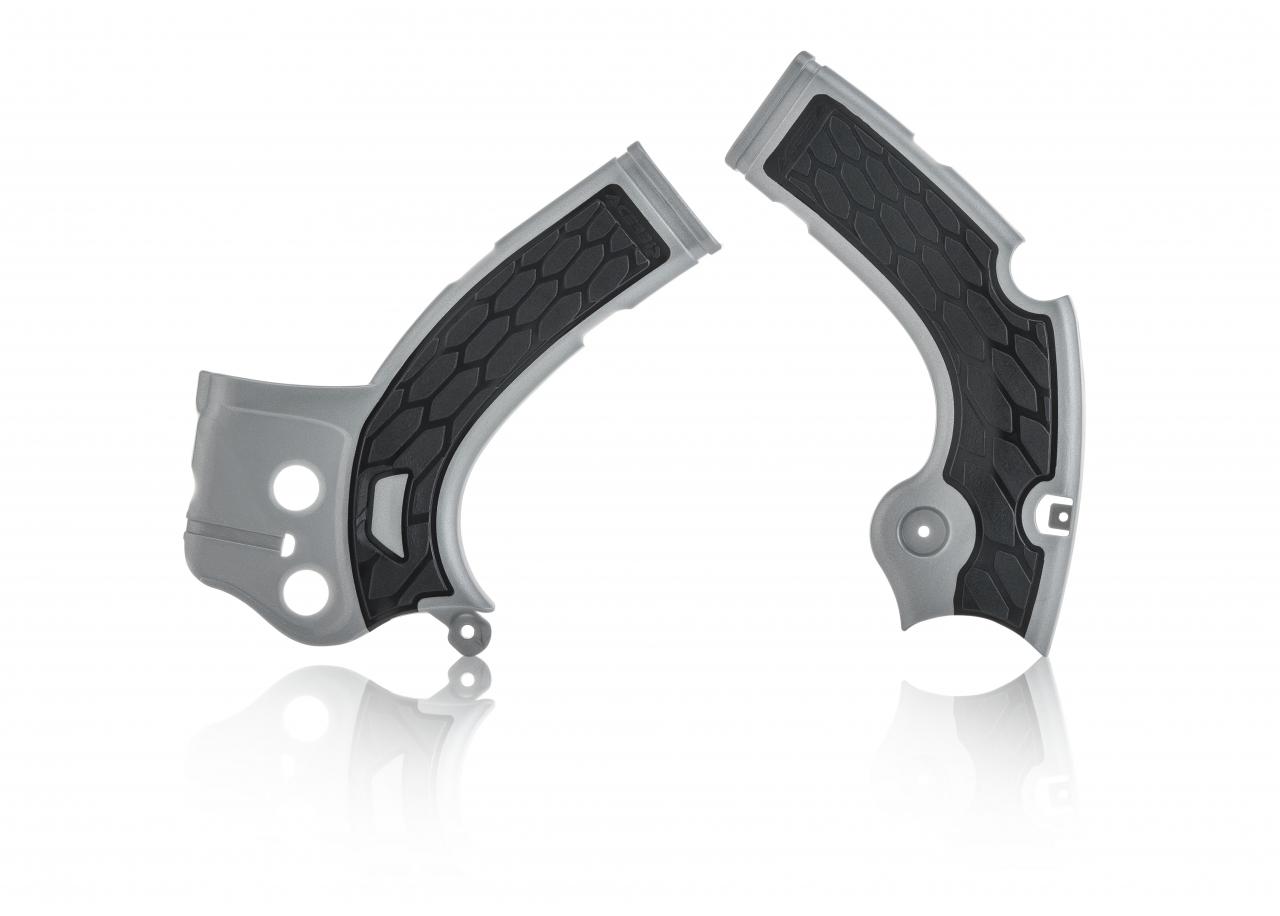 Acerbis Silver 0022444.020 - X-Grip Frame Guards - Yamaha Yzf250 17-18, Yzf450 16-17, Wrf450 16-18