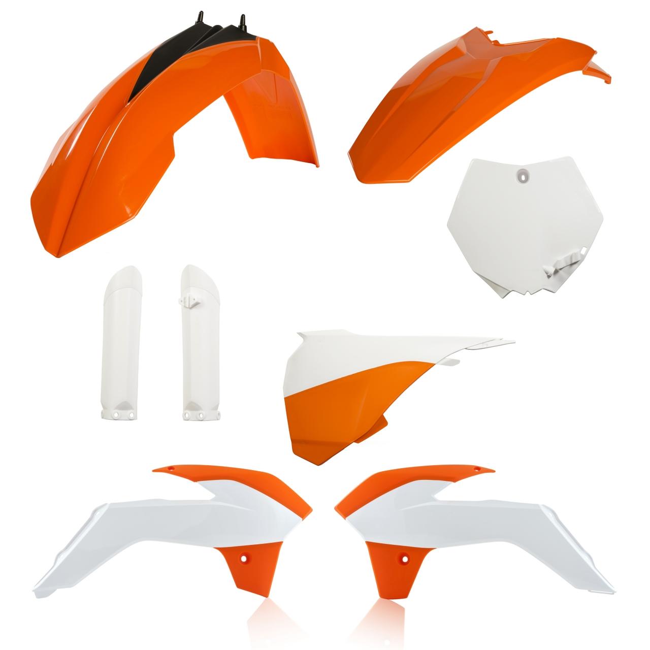 0016902.553.015 - Acerbis Full Plastics Kit - KTM SX85 2013-17 - OEM '15 (Orange/White)