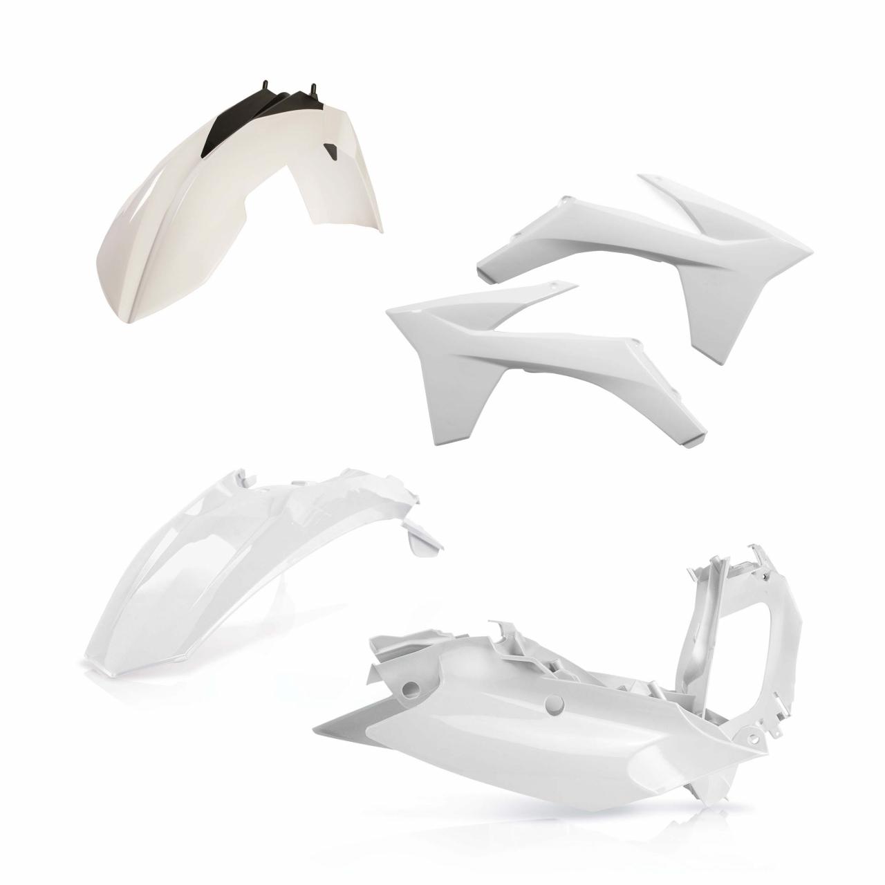 0016233.030 - Acerbis Standard Plastics Kit - KTM EXC/ EXC-F 125-500 2012-13 - White
