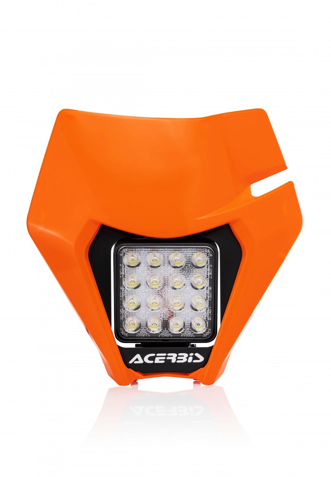 Acerbis Orange Headlight Unit - Ktm Exc/ Exc-F/ Xcf-W Models 2020-23