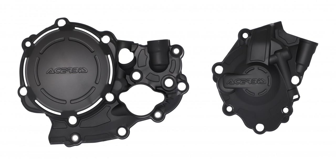Acerbis X-Power Engine Covers Kit - Honda CRF250R 2018-20, CRF250RX 2019-21 - Black