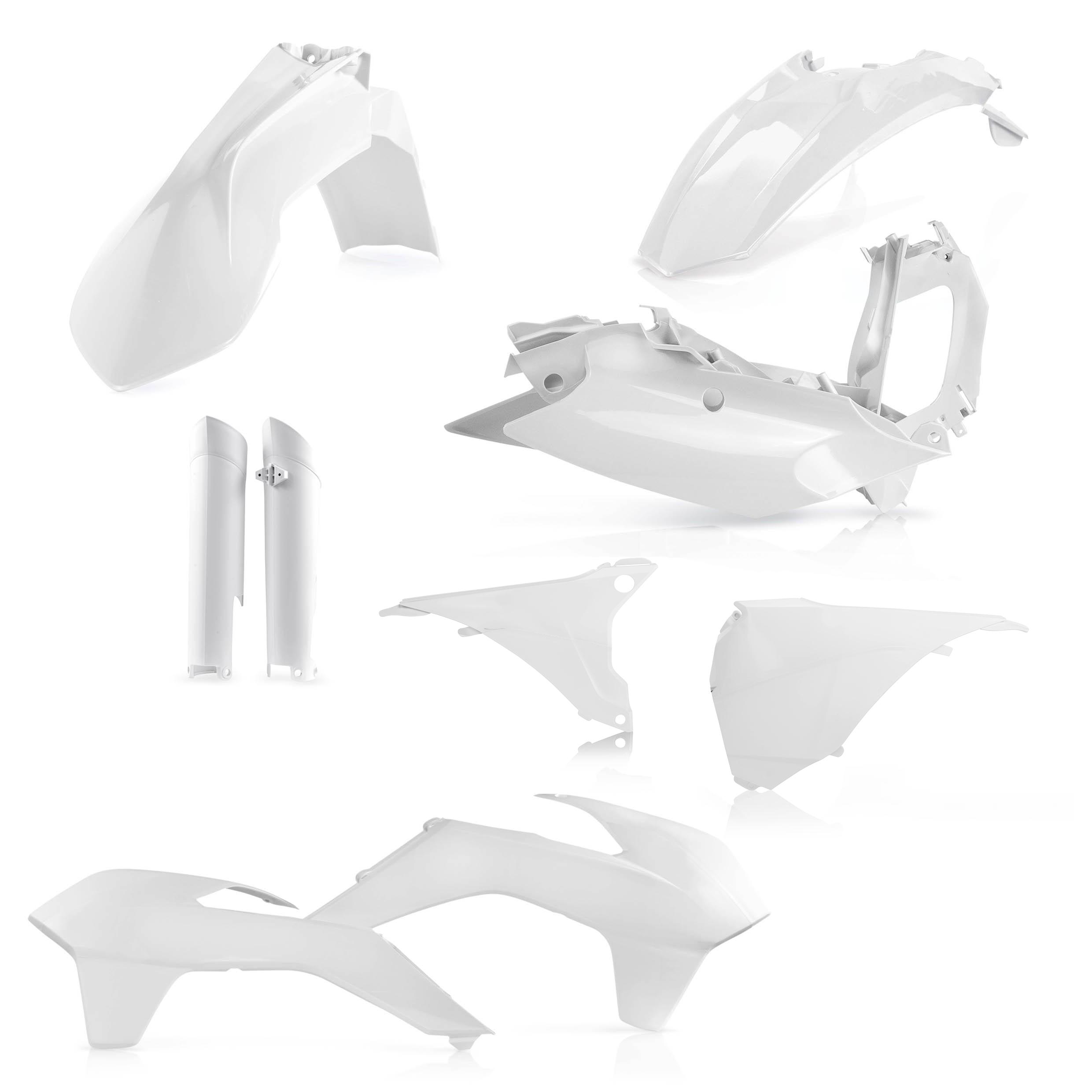 0017204.030 - Acerbis Full Plastics Kit - KTM EXC/ EXC-F 125-540 2014-15 - White