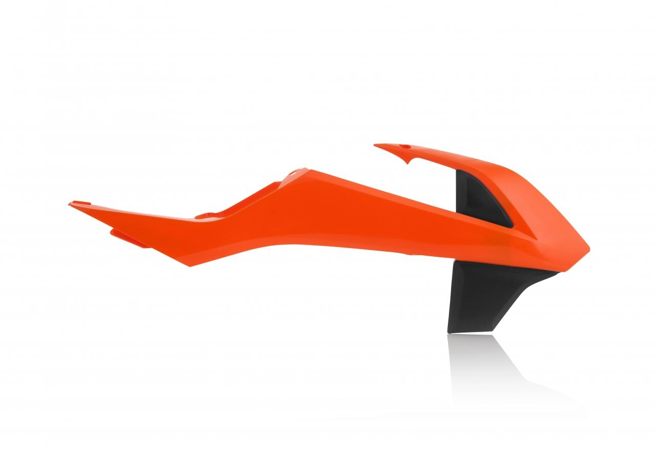 Acerbis Orange/Black 0021814.209.016 - Radiator Scoops - Ktm Sx65 2016-23