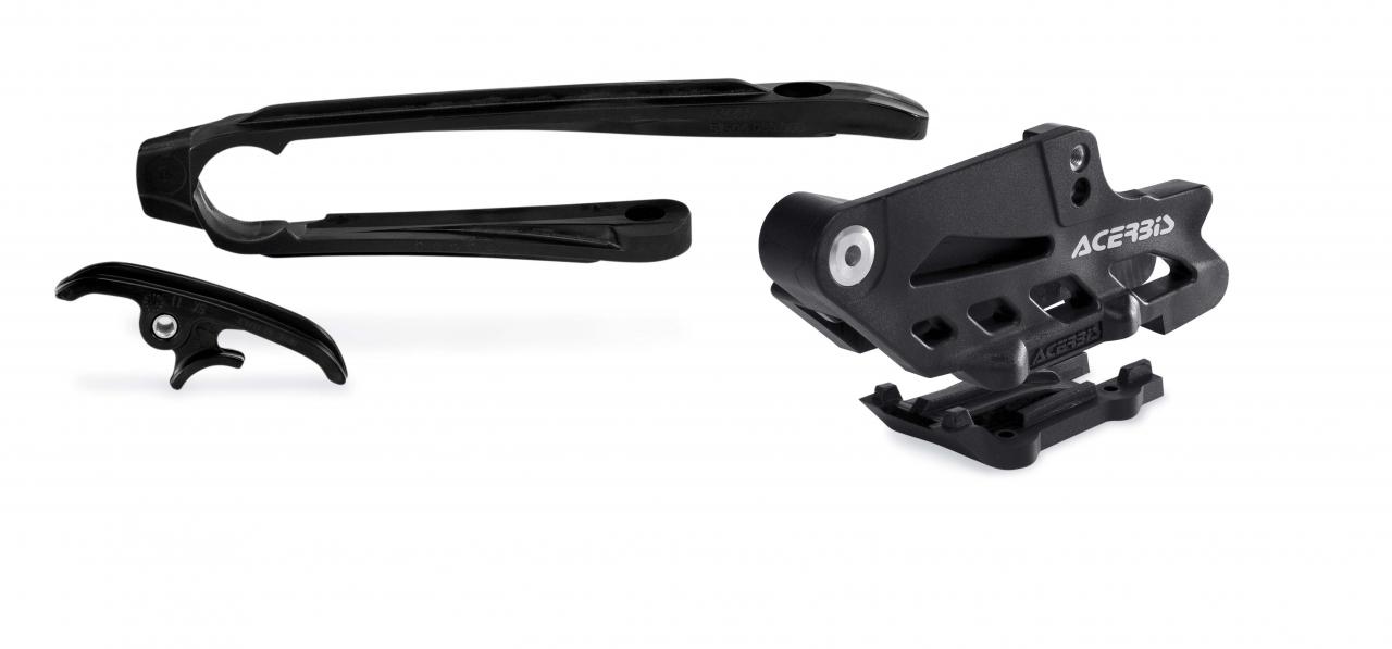 Acerbis Chain Guides & Slider Kit - KTM EXC 2012-14, EXC-F 2012-16 - Black