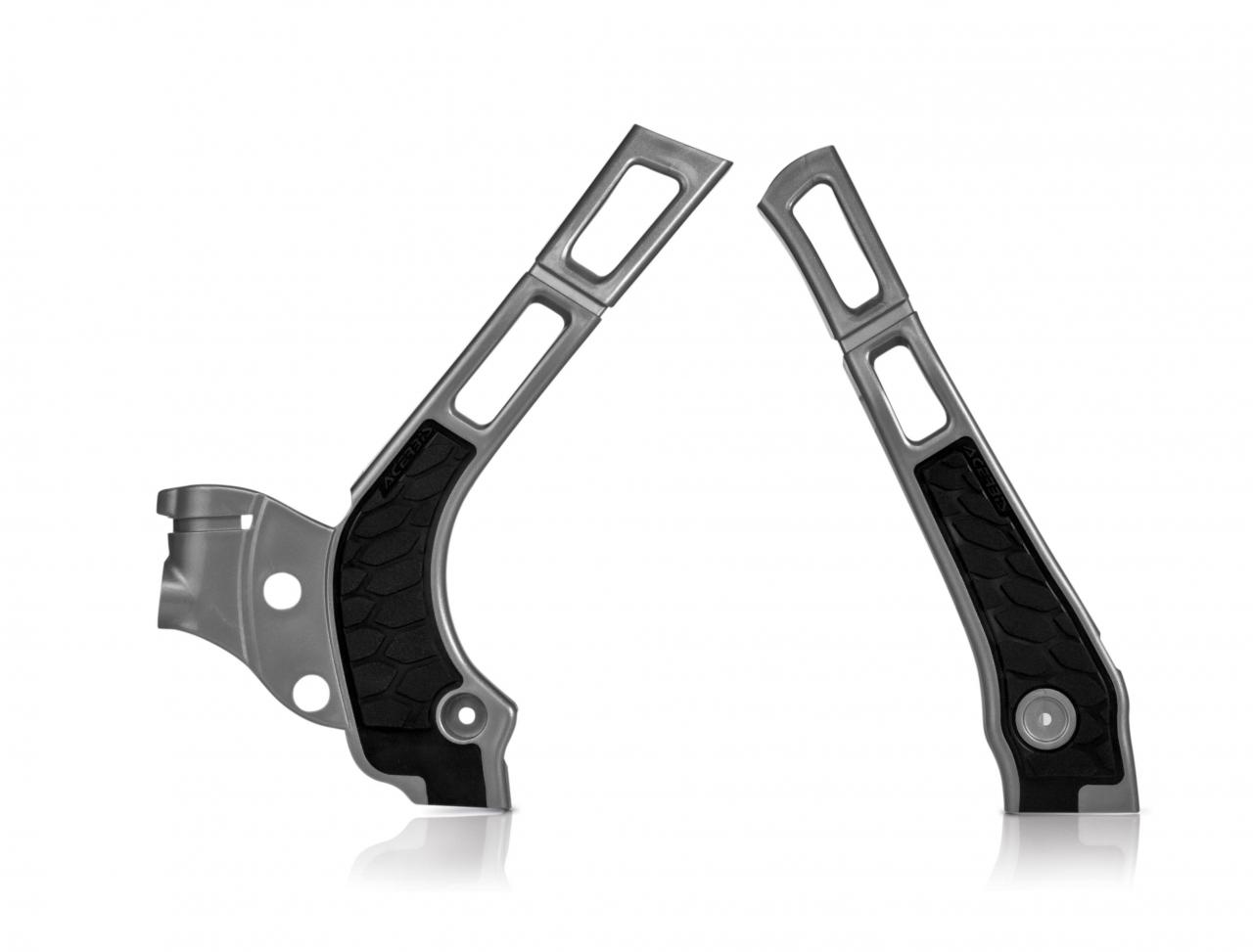 Acerbis Silver 0021669.020 - X-Grip Frame Guards - Yamaha Yz 125/250 2006-2025, Wr125/250 2006-21