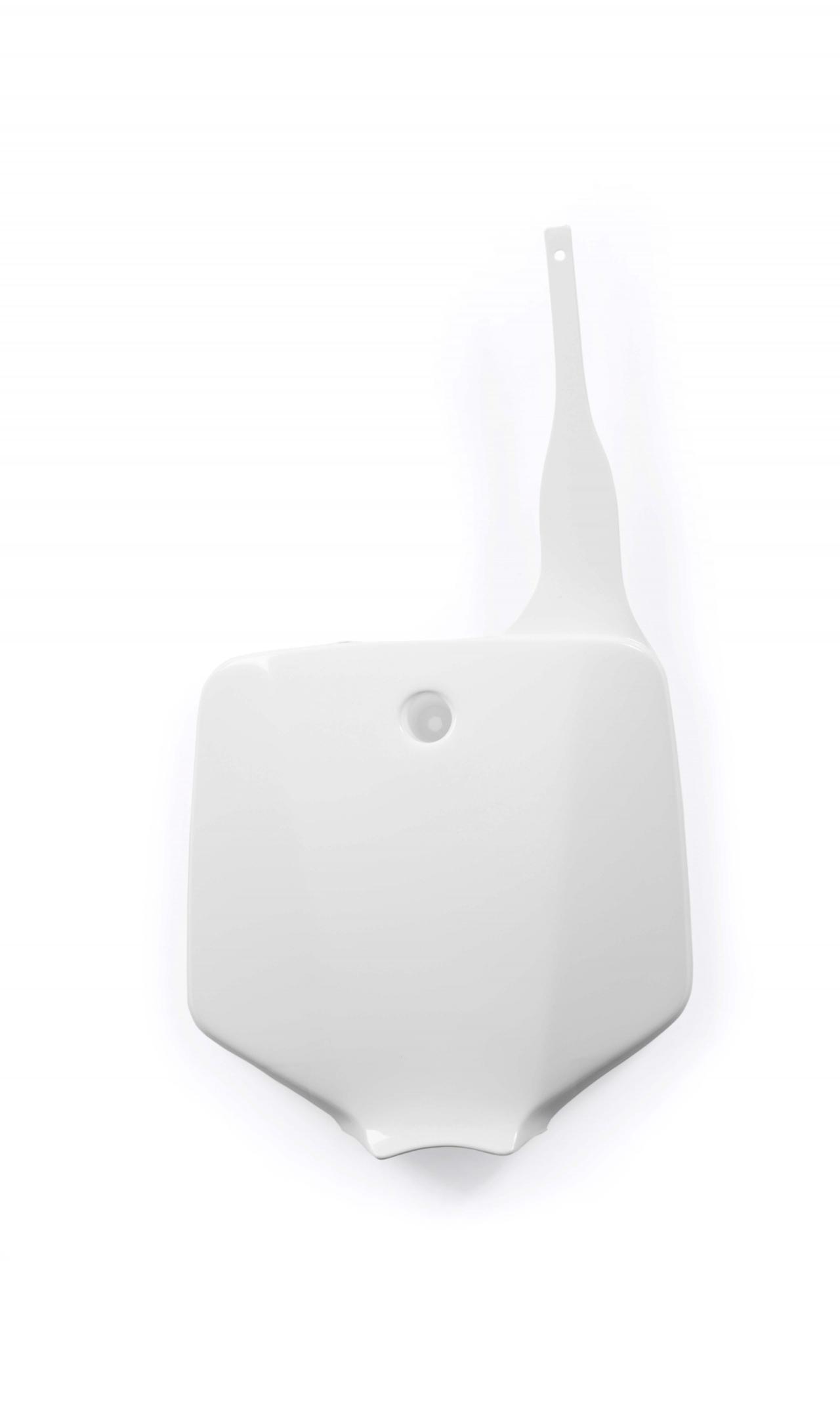 Image of 0002153.030 - Acerbis Front Number Board - Kawasaki KX65 2000-2024, Suzuki RM65 2003-2014 - White White 0002153.030