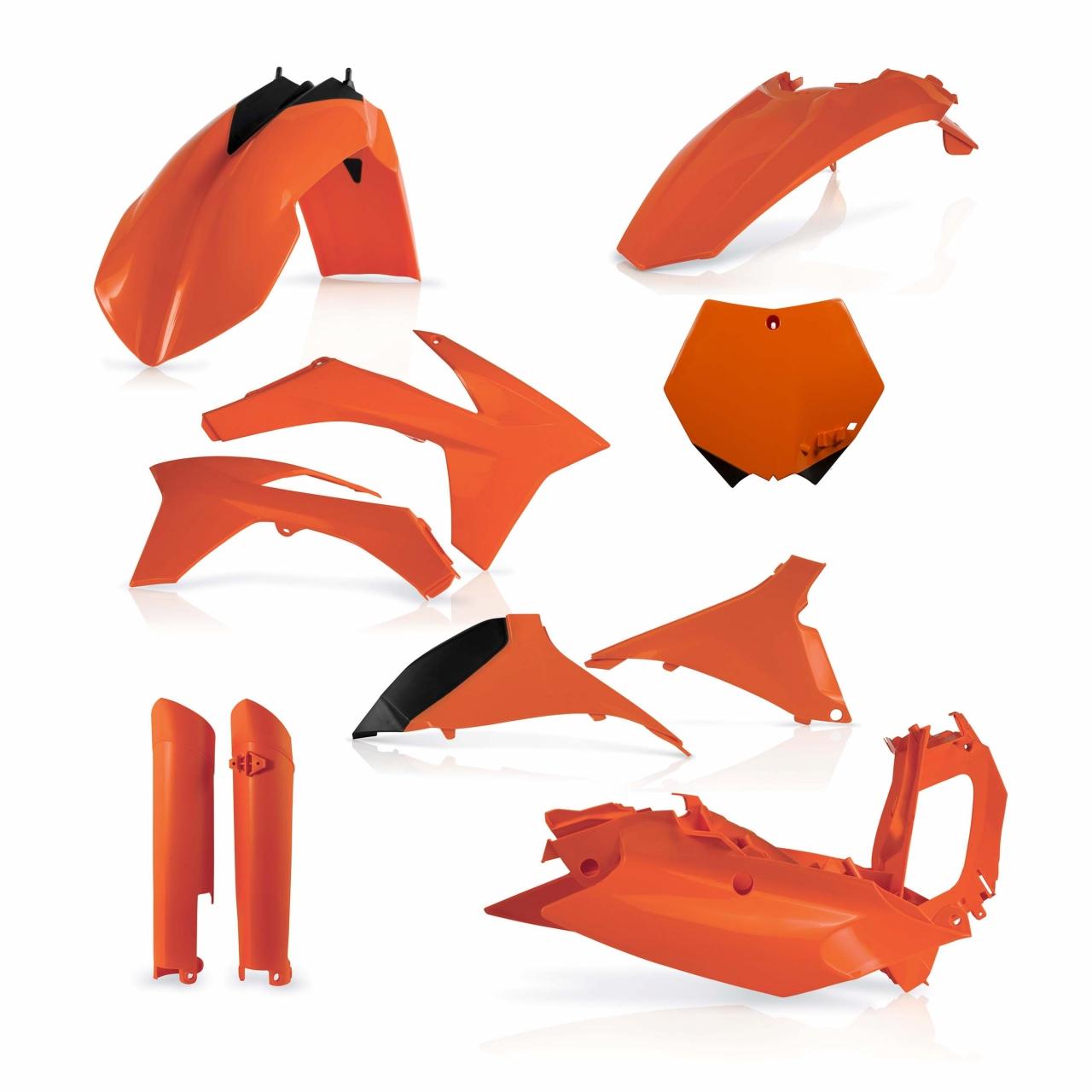 Acerbis Orange 0015702.010 - Full Plastics Kit - Ktm Sx 125/150/250 2012, Sxf 250/450/505 2011-12