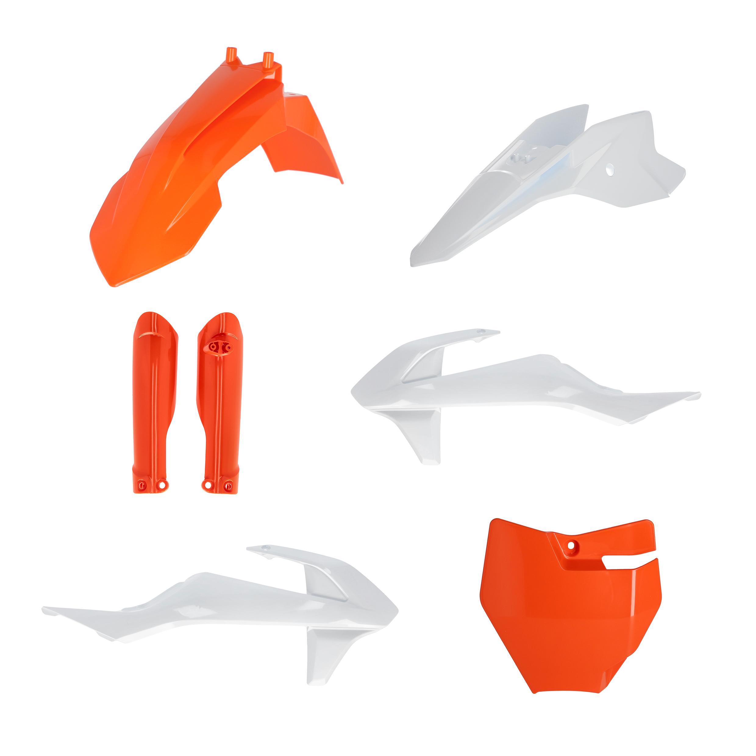 Acerbis Orange/White 0025506.553.023 - Full Plastics Kit - Ktm Sx50 2016-23 - Oem '23 ()