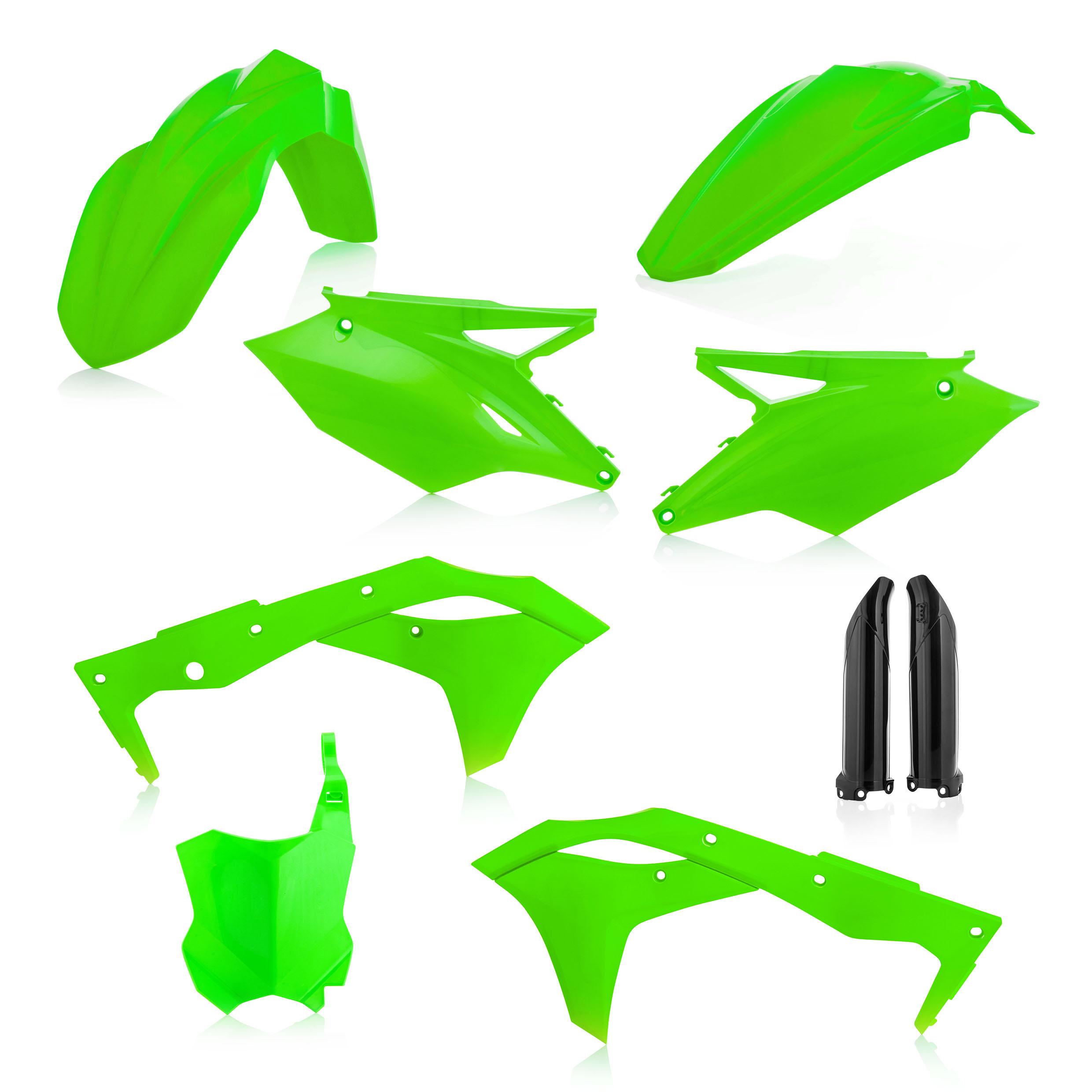 0023647.131 - Acerbis Full Plastics Kit - Kawasaki KXF250 2019-20 - Fluro Green