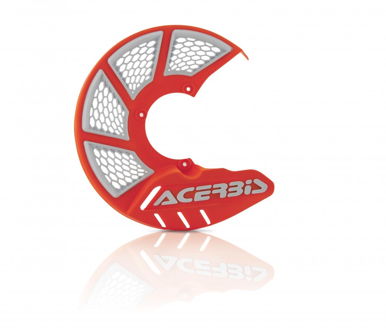 0022264.203 - Acerbis X-Brake 2.0 245mm Front Vented Disc Cover - Orange/ White