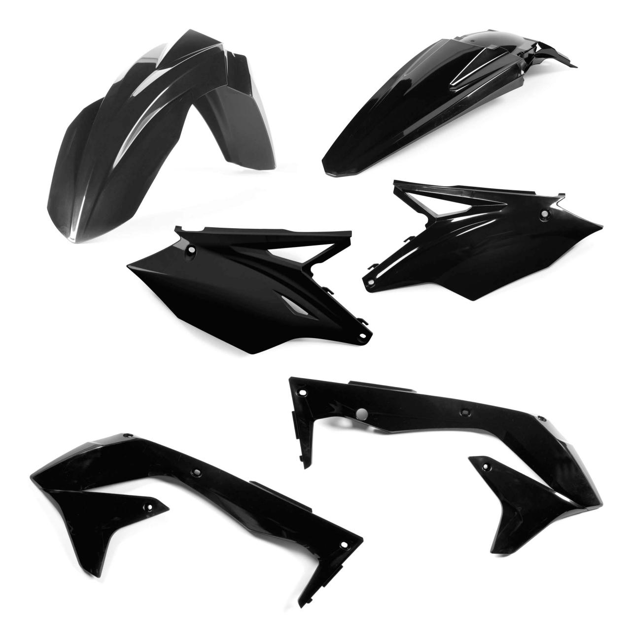 0022986.090 - Acerbis Standard Plastics Kit - Kawasaki KXF450 2018 - Black
