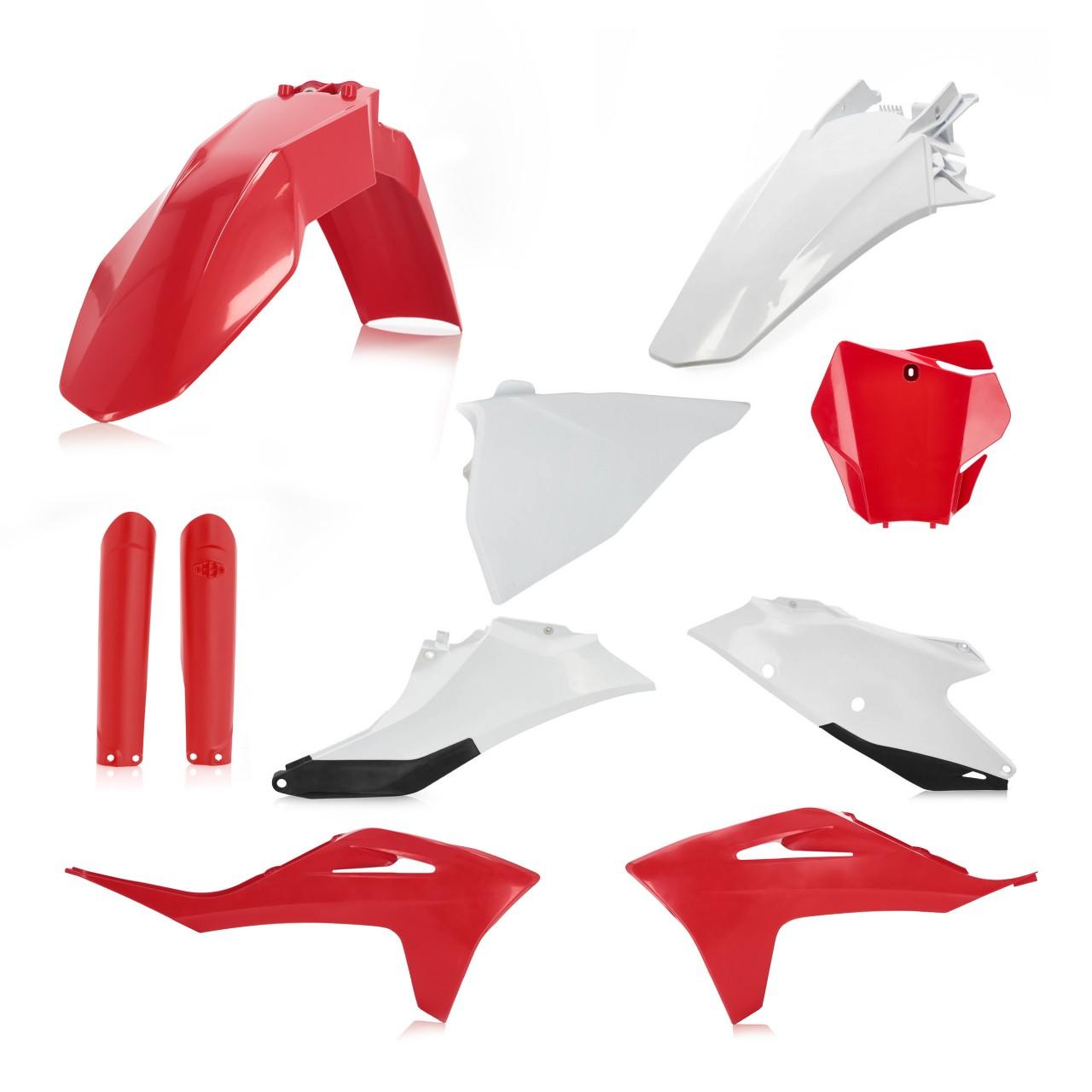 0024631.343 - Acerbis Full Plastics Kit - Gas Gas EX 250/350/450F & EX300 & MX125 2021-23 - Red/ White