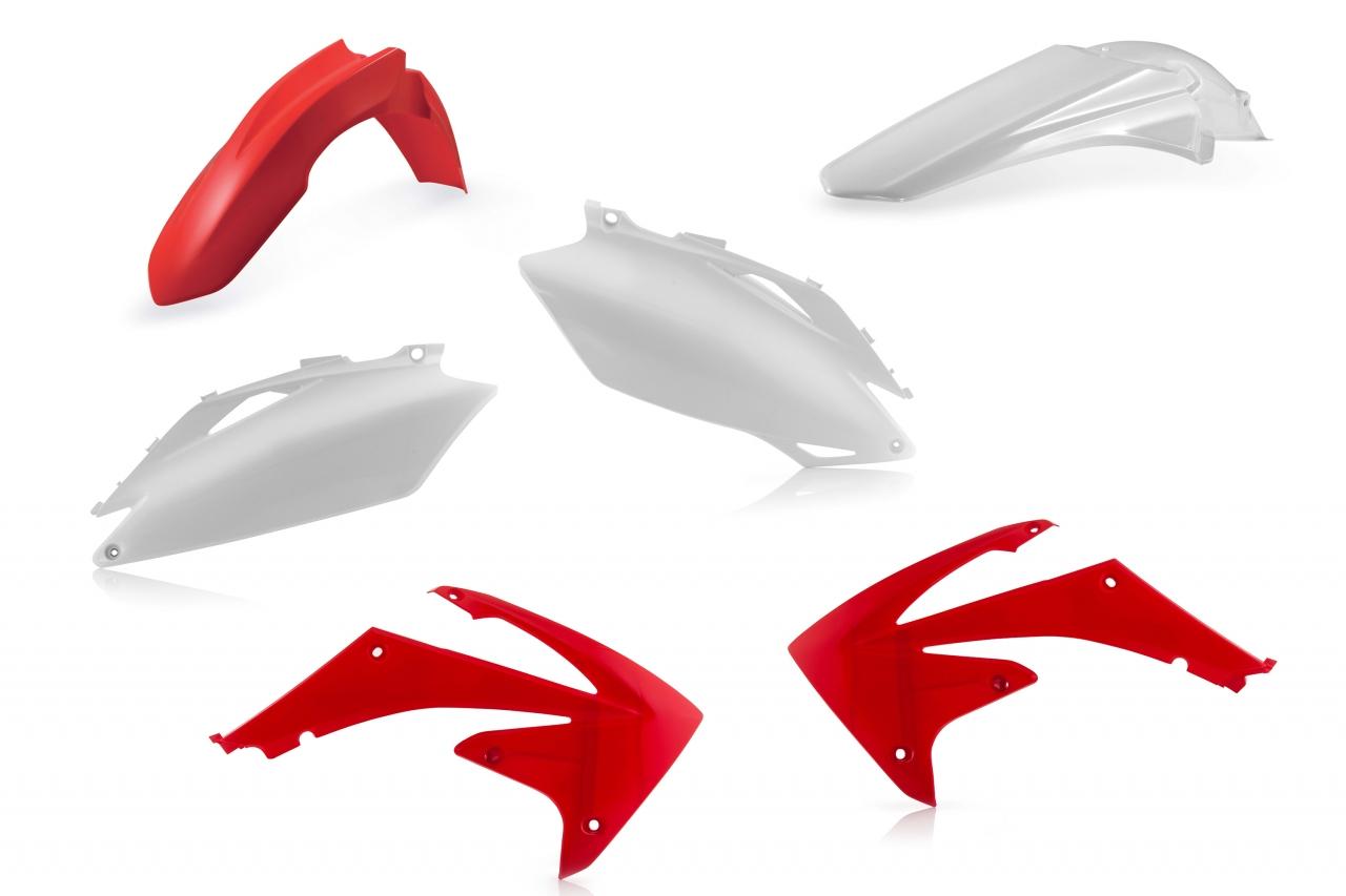 0013148.553 - Acerbis Standard Plastics Kit - Honda CRF250R 2010, CRF450R 2009-10 - OEM (Red/White)