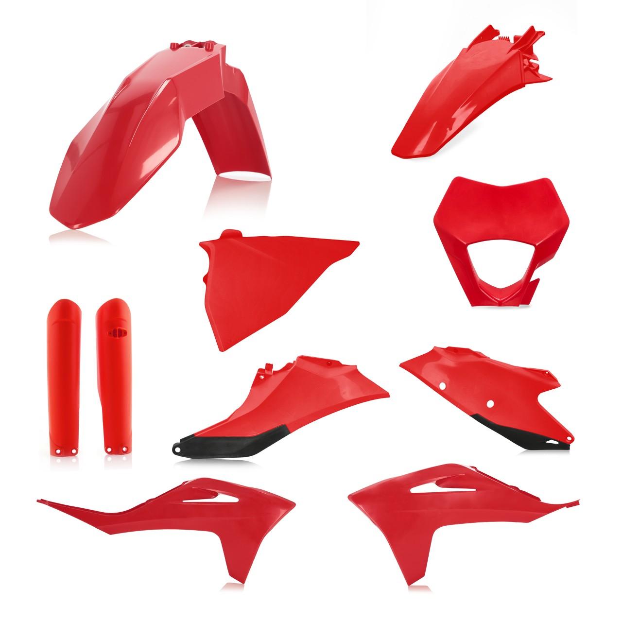 0024633.110 - Acerbis Full Enduro Plastics Kit - Gas Gas EC 250/300 & 250/350F 2021-23 - Red