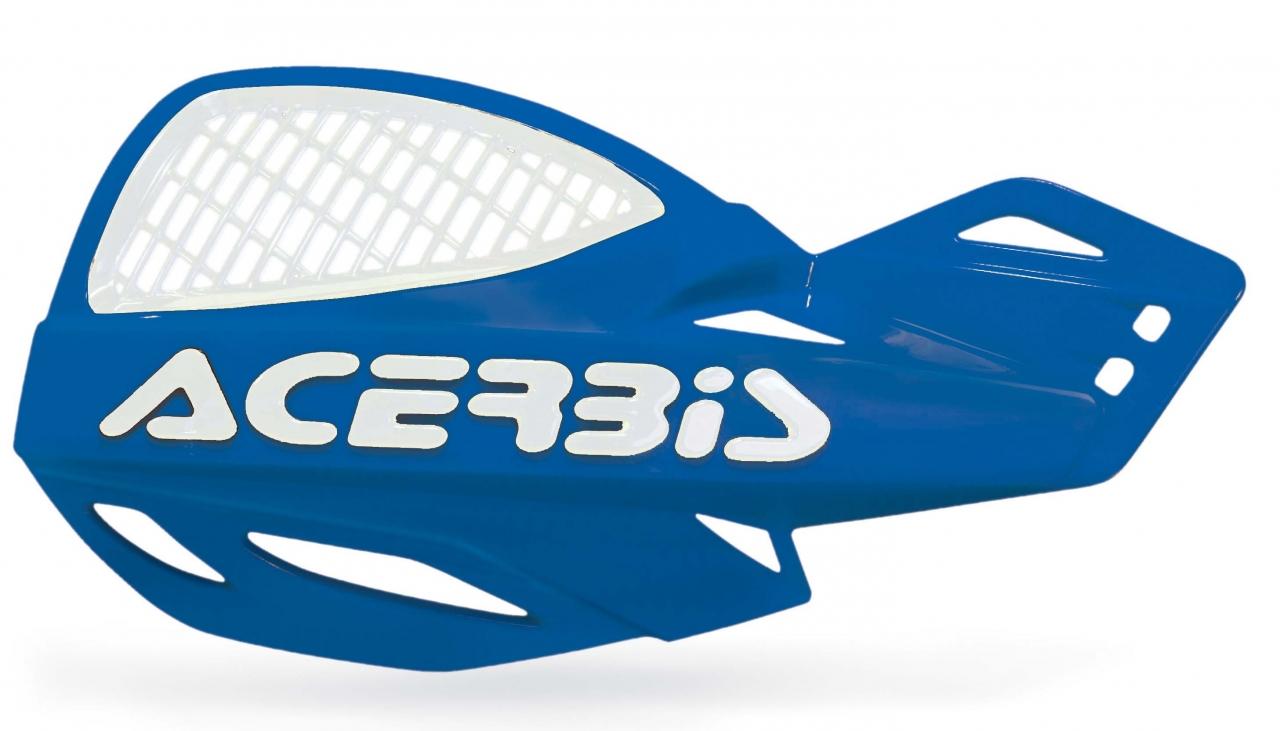 0009846.040 - Acerbis Uniko Vented Hand Guards With Universal Fitting Kit - Blue