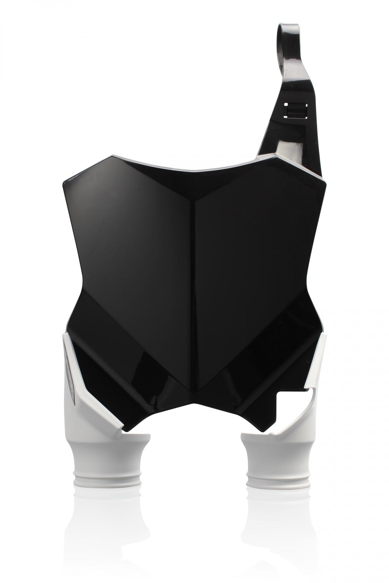 Acerbis Black/White Raptor Front Number Board - Kawasaki Kxf250 2017-2025, Kxf450 2016-2025