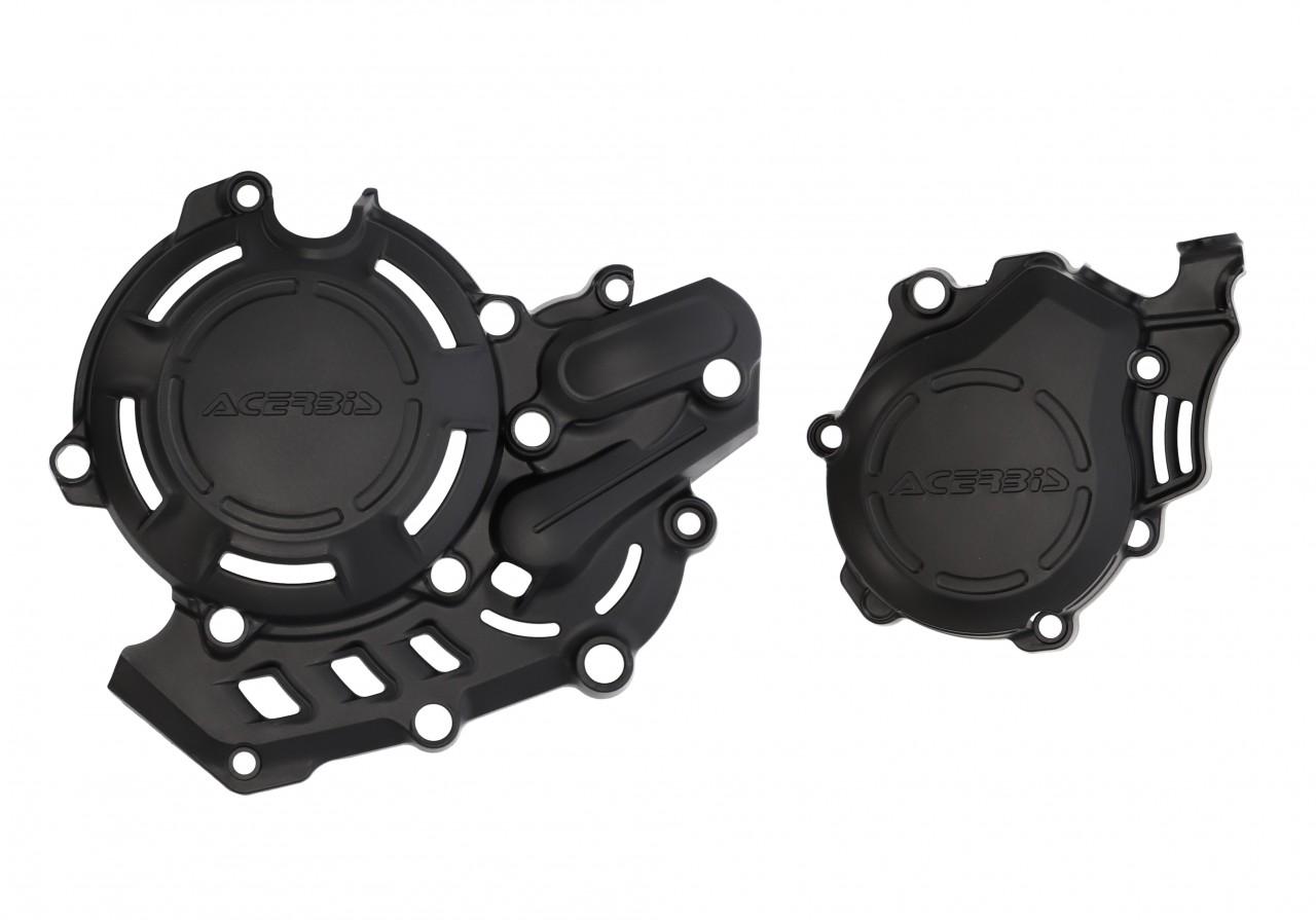 Acerbis X-Power Engine Covers Kit - Gas Gas MC450F 2021-23 - Black