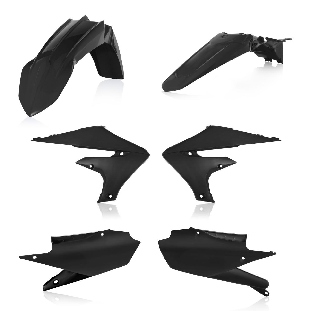 Acerbis Black 0022961.090 - Standard Plastics Kit - Yamaha Yzf250 2019-22, Yzf450 2018-22