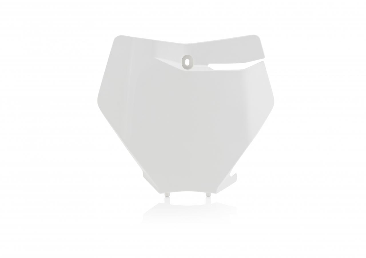 Acerbis White 0023496.030 - Front Number Board - Ktm Sx125/250 & Sxf 250/350/450 2019-22